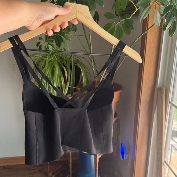 Offline by Aerie Black Strappy Bandeau Seamless - Picture 4 of 5